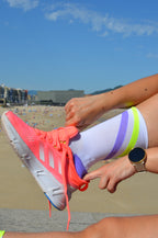 ZURRIOLA - BLANCO AMARILLO/MORADO - CALCETIN RUNNING