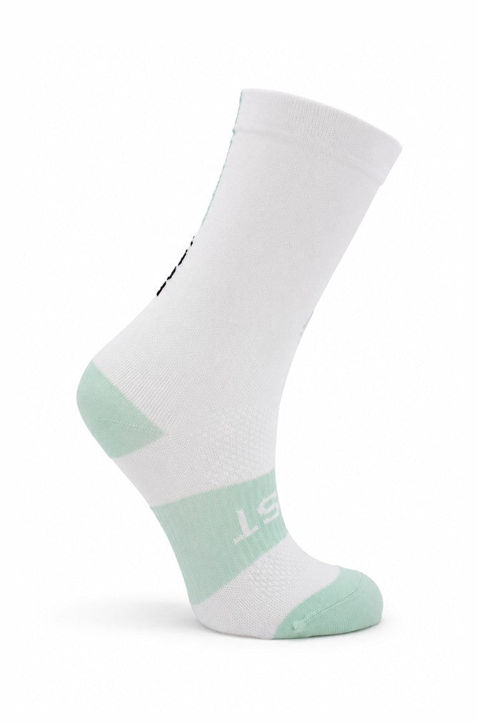 IGELDO - BLANCO y VERDE - CALCETÍN CICLISMO